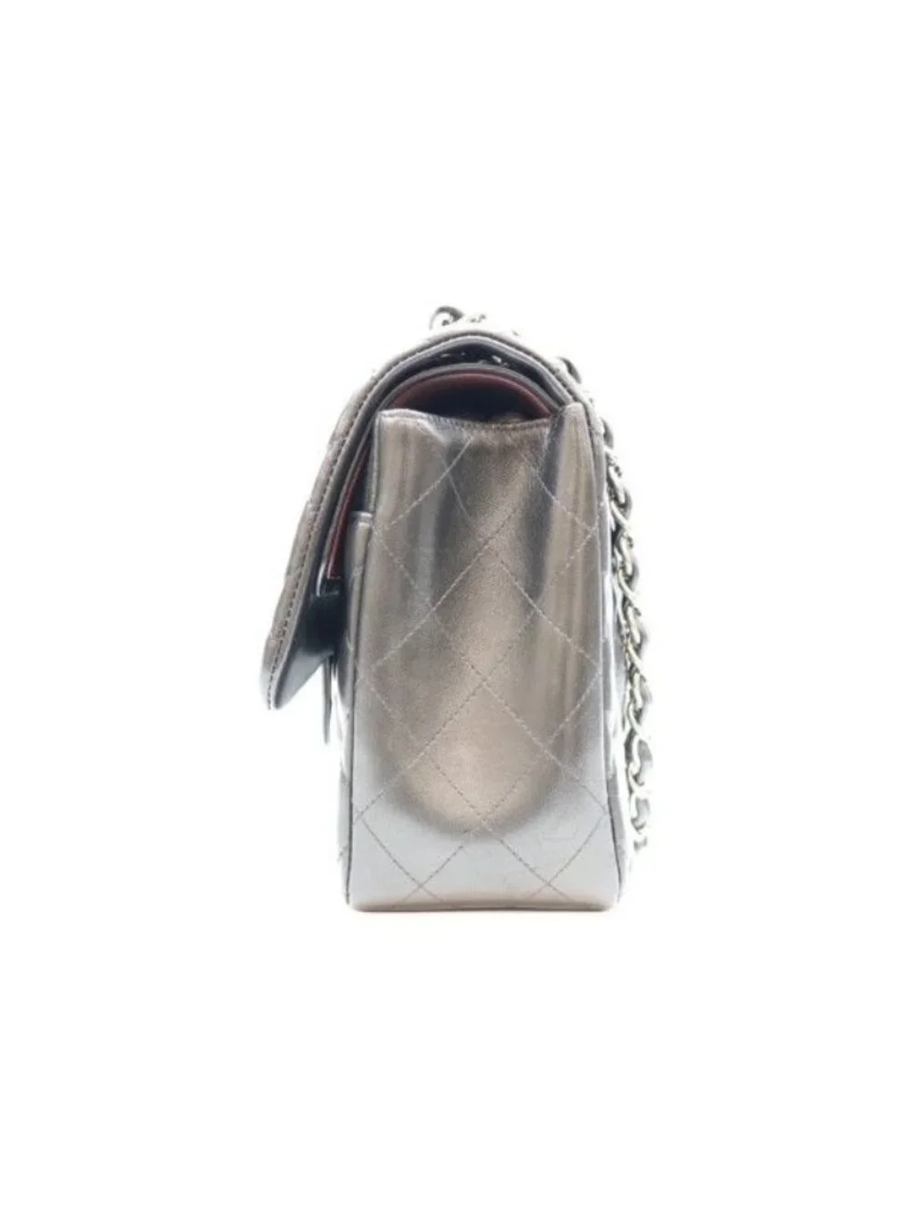 Chanel Black Lamb Silver Double Flap Maxi Quilted 30